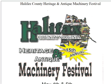 Tablet Screenshot of halifaxcountyheritagefestival.org